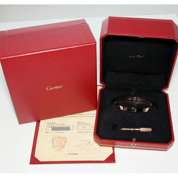 Cartier Cartier Love Bracelet Bangle K18PG B60356 Metal Bangle B60356 - Picture 3 of 6